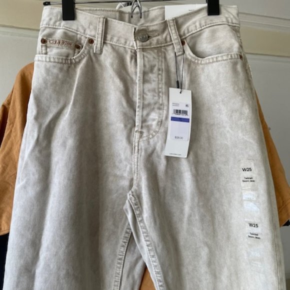 NWT CK Calvin Klein Standards Jeans Denim Willy Chavarria UNISEX 25 XS - Picture 3 of 12